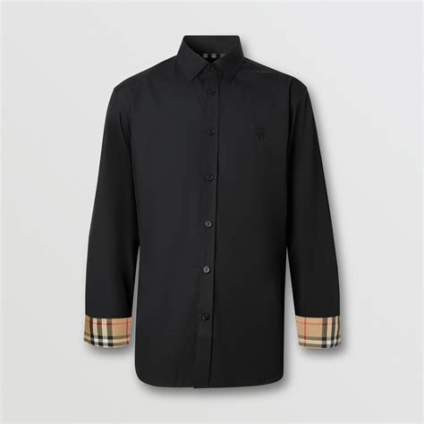 thomas burberry monogram shirt|Burberry stretch cotton shirts.